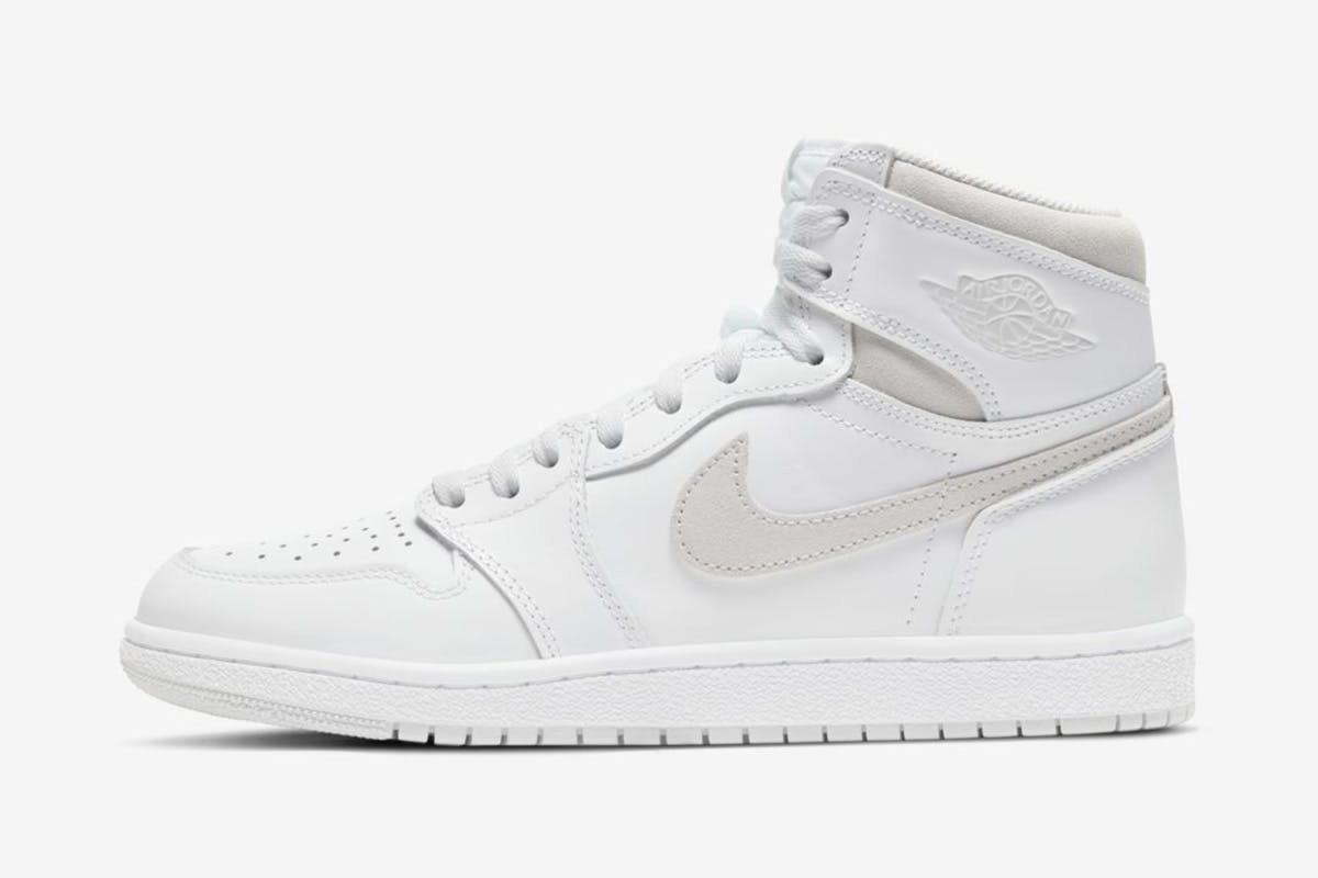 high top air jordans white